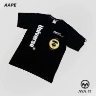 Aape 反光 Logo 黑色短袖