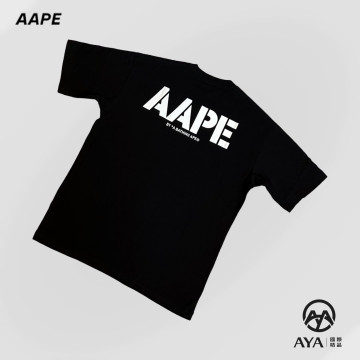 Aape 反光蘑菇Logo 短袖 黑