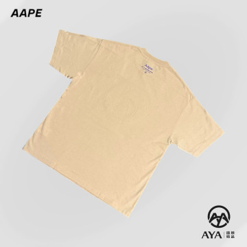 Aape  立體蘑菇Logo 奶茶色短袖